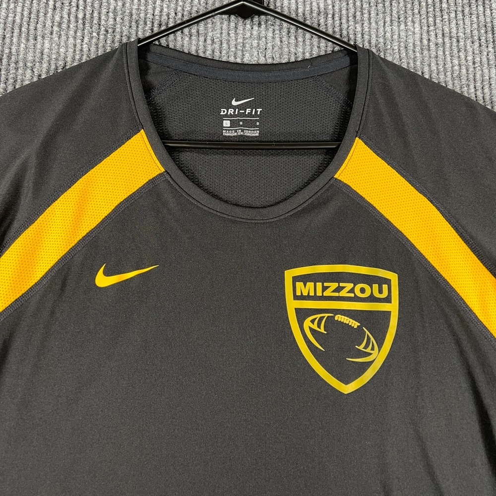 Missouri Tigers Mizzou Shirt Womens Large Nike Black Long Sleeve Football SEC